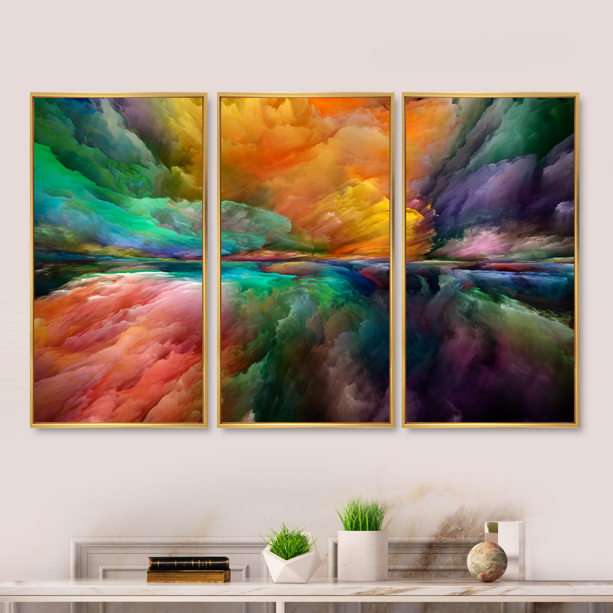 Wrought Studio Modern - Modern &amp; Contemporary Framed Canvas Wall Art ...